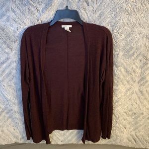Maroon cardigan